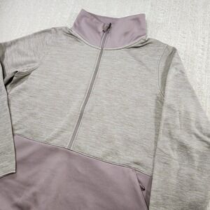 Columbia‎ Sweatshirt Women XL Rosemont Station II 1/2 Zip Fleece Beige Pullover